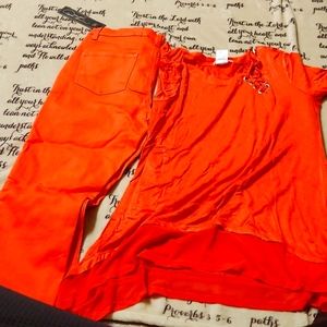 Massey blouse and pants (orange)